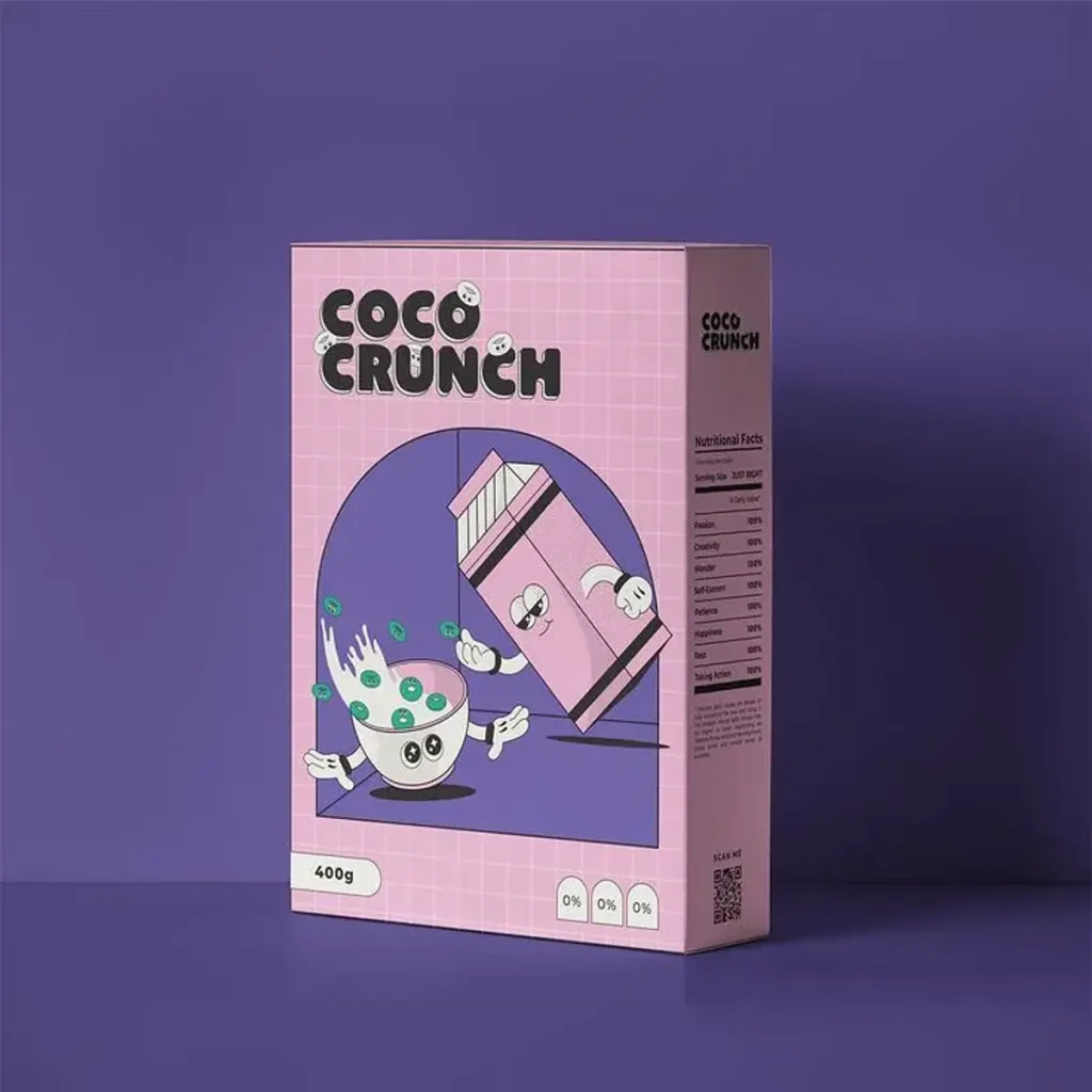 Custom Cereal Cardboard Boxes Detail