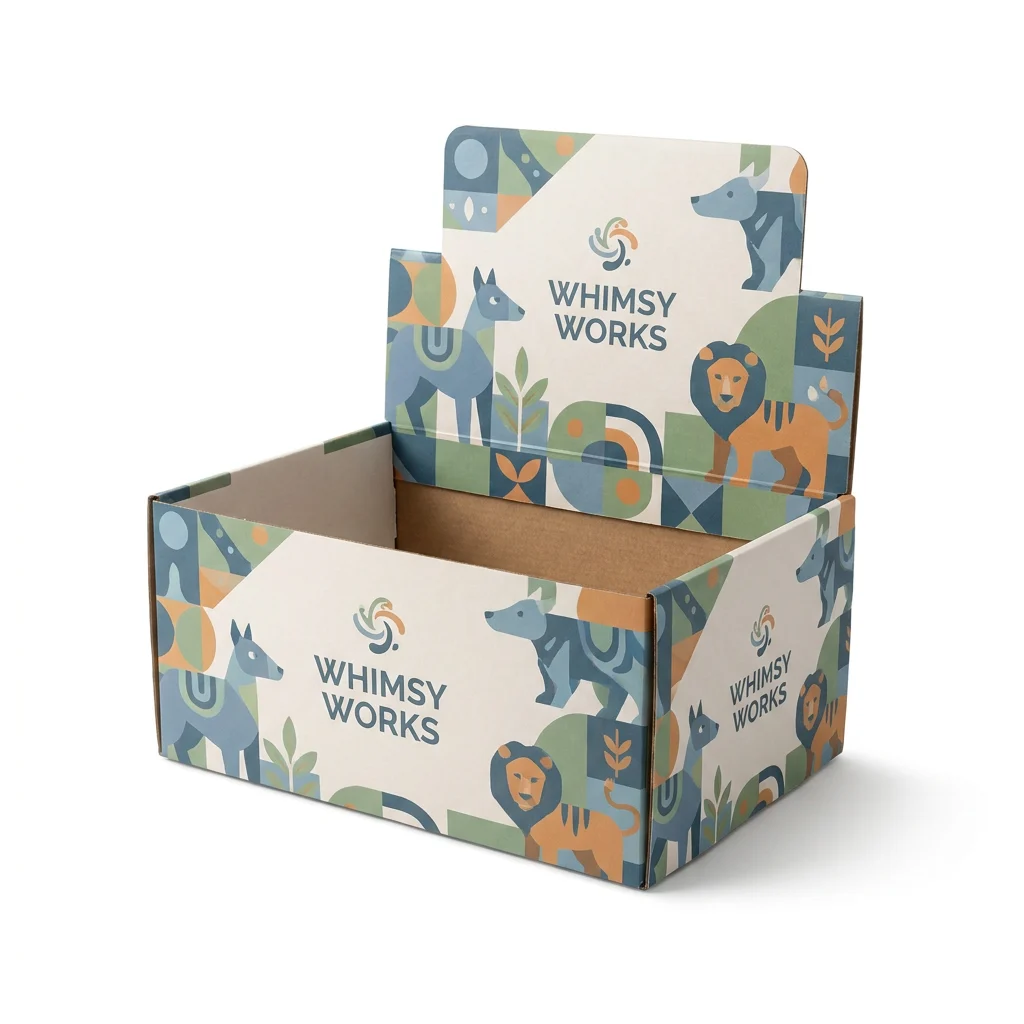 Cajas Exhibidoras de Mostrador para Juguetes con Fondo Automático