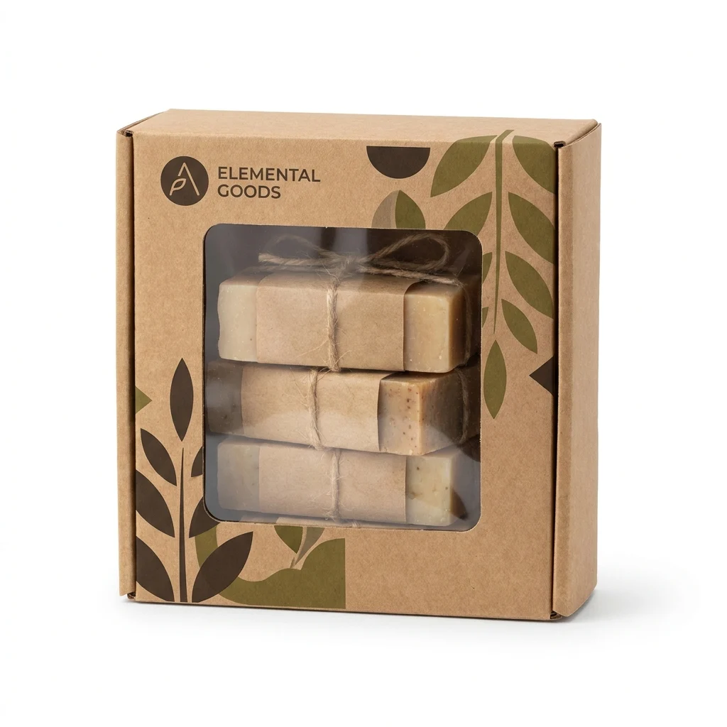 Cajas de Papel Kraft con Ventana