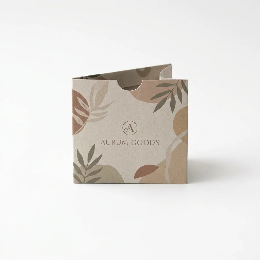 Custom sleeve packaging sliding over a product base
