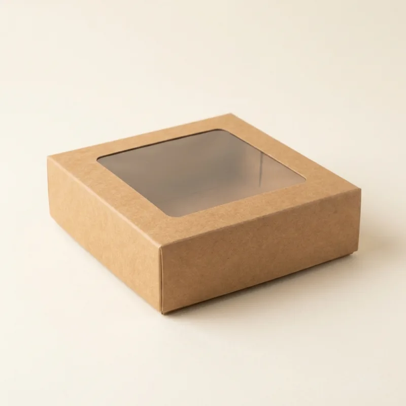 Cajas de Papel Kraft con Ventana