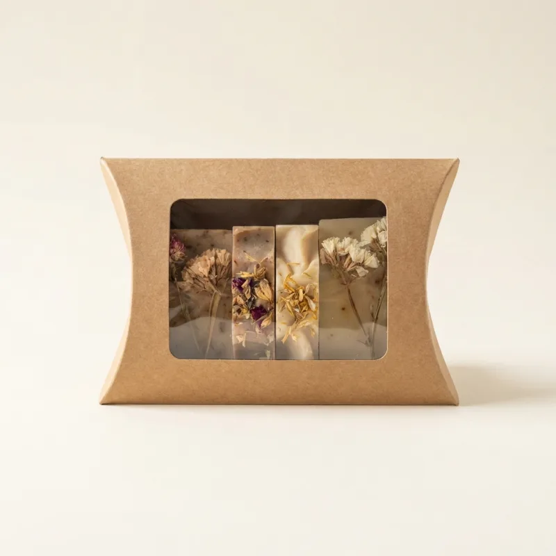 Cajas Almohada con Panel de Ventana