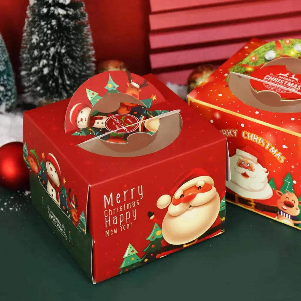 Cajas para Pastel Navideñas