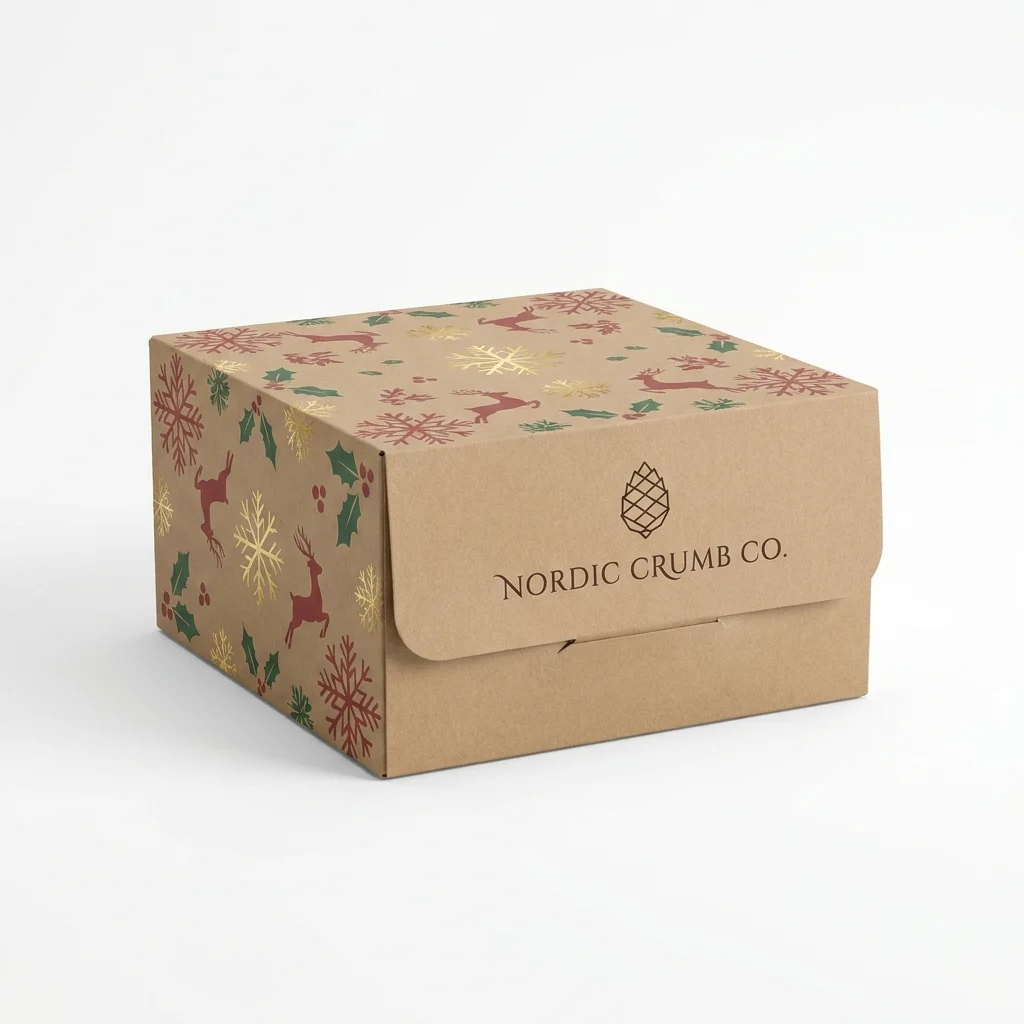 Cajas para Pastel Navideñas