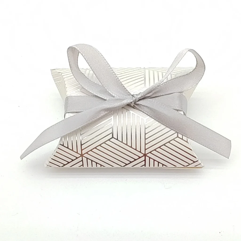 Cajas Almohada Plateadas